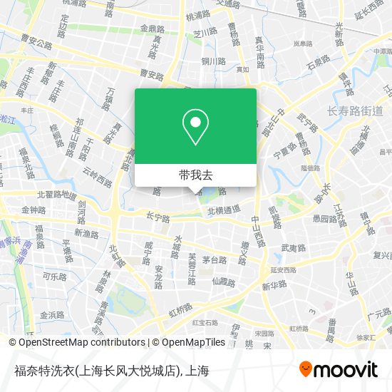 福奈特洗衣(上海长风大悦城店)地图