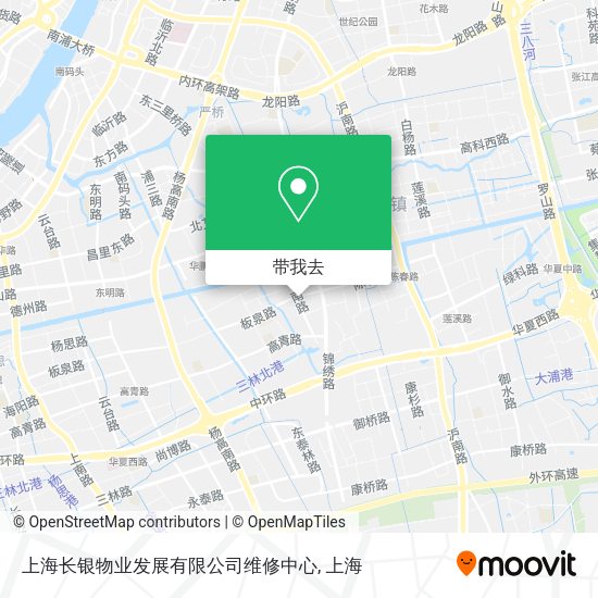 上海长银物业发展有限公司维修中心地图