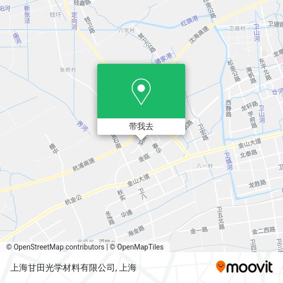 上海甘田光学材料有限公司地图