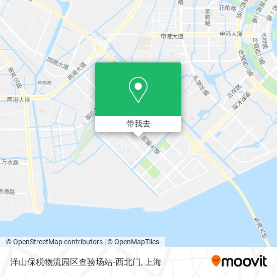 洋山保税物流园区查验场站-西北门地图