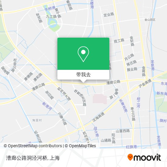 漕廊公路洞泾河桥地图