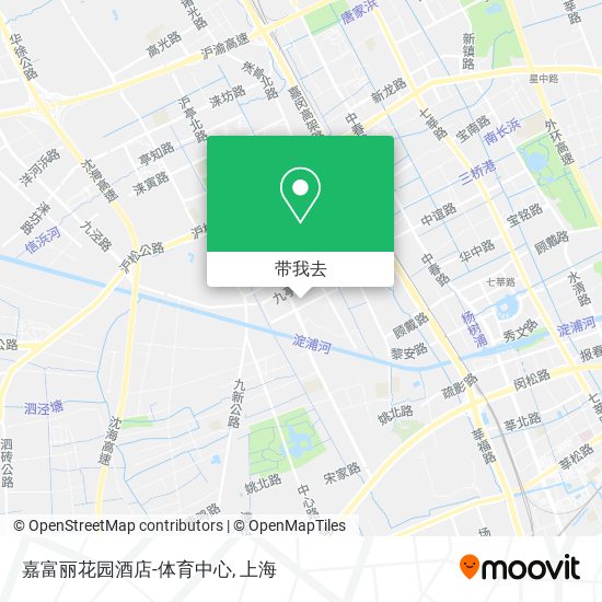 嘉富丽花园酒店-体育中心地图