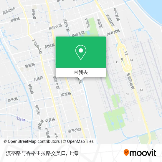 流亭路与香格里拉路交叉口地图