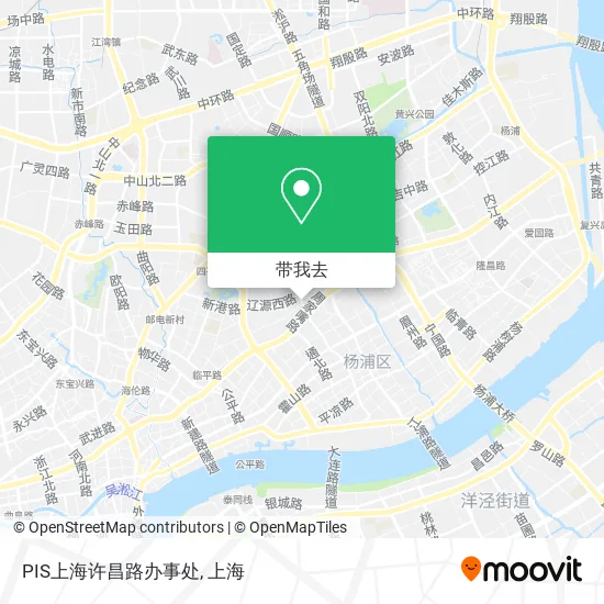 PIS上海许昌路办事处地图