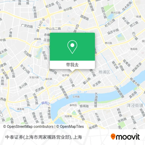 中泰证券(上海市周家嘴路营业部)地图