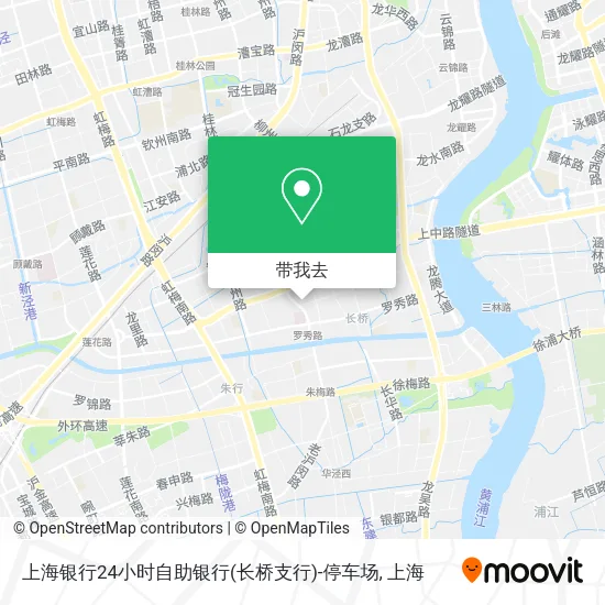 上海银行24小时自助银行(长桥支行)-停车场地图