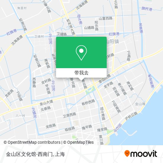 金山区文化馆-西南门地图