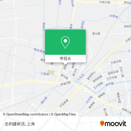 忠利建材店地图