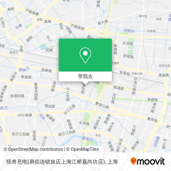怪兽充电(易佰连锁旅店上海江桥嘉尚坊店)地图