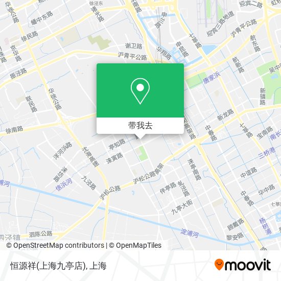 恒源祥(上海九亭店)地图