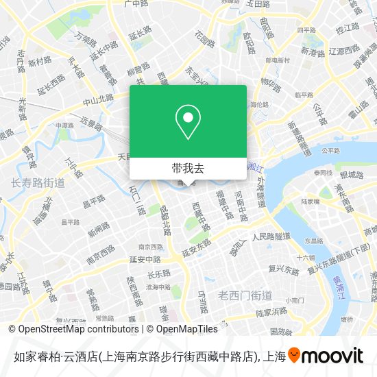如家睿柏·云酒店(上海南京路步行街西藏中路店)地图