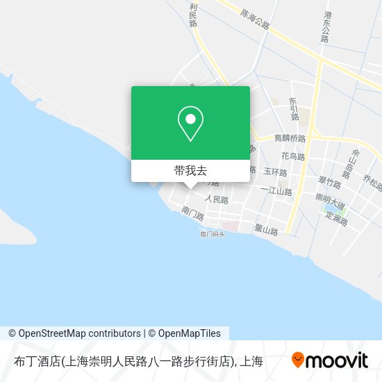 布丁酒店(上海崇明人民路八一路步行街店)地图