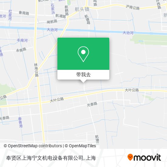 奉贤区上海宁文机电设备有限公司地图