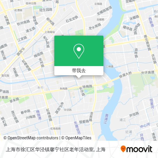 上海市徐汇区华泾镇馨宁社区老年活动室地图