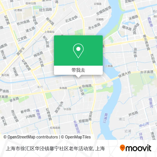 上海市徐汇区华泾镇馨宁社区老年活动室地图