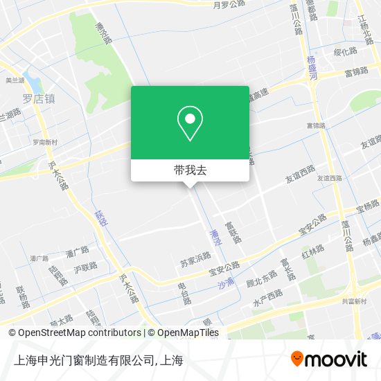 上海申光门窗制造有限公司地图