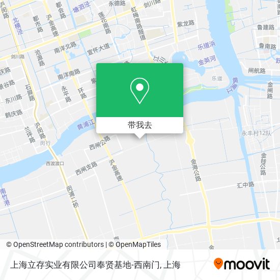 上海立存实业有限公司奉贤基地-西南门地图