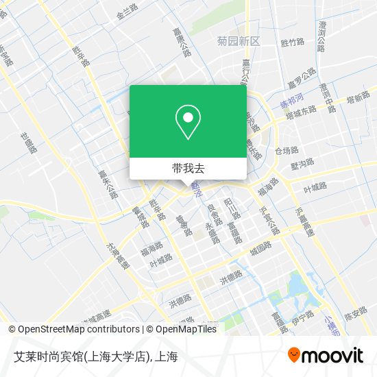 艾莱时尚宾馆(上海大学店)地图