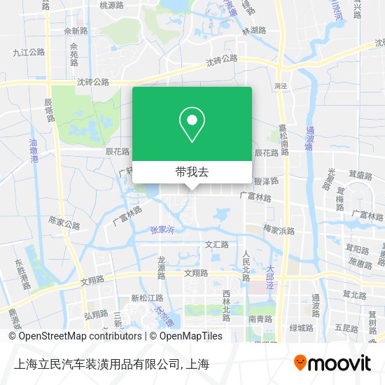 上海立民汽车装潢用品有限公司地图