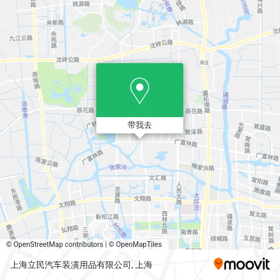 上海立民汽车装潢用品有限公司地图