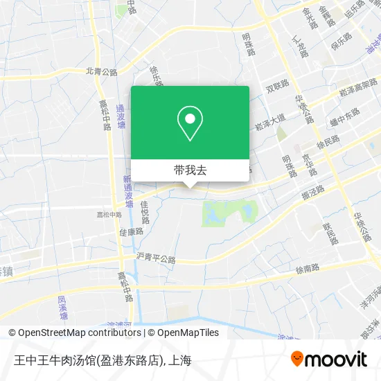 王中王牛肉汤馆(盈港东路店)地图