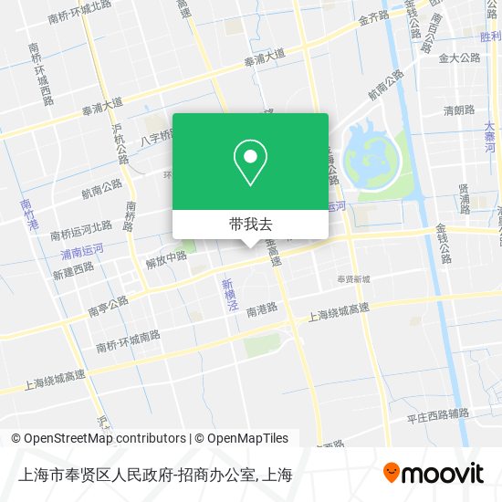 上海市奉贤区人民政府-招商办公室地图