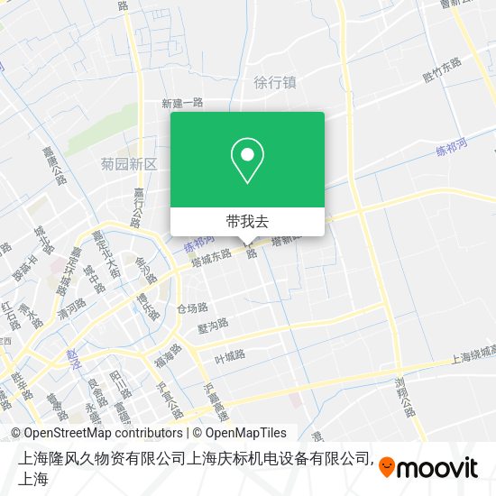 上海隆风久物资有限公司上海庆标机电设备有限公司地图
