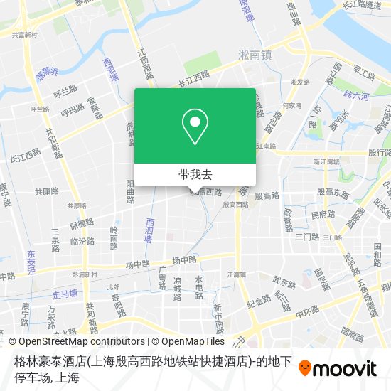 格林豪泰酒店(上海殷高西路地铁站快捷酒店)-的地下停车场地图