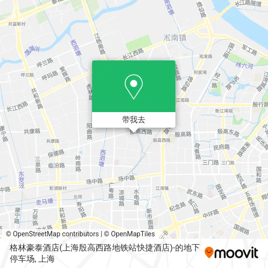 格林豪泰酒店(上海殷高西路地铁站快捷酒店)-的地下停车场地图