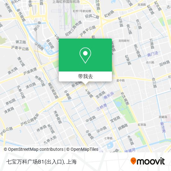 七宝万科广场B1(出入口)地图