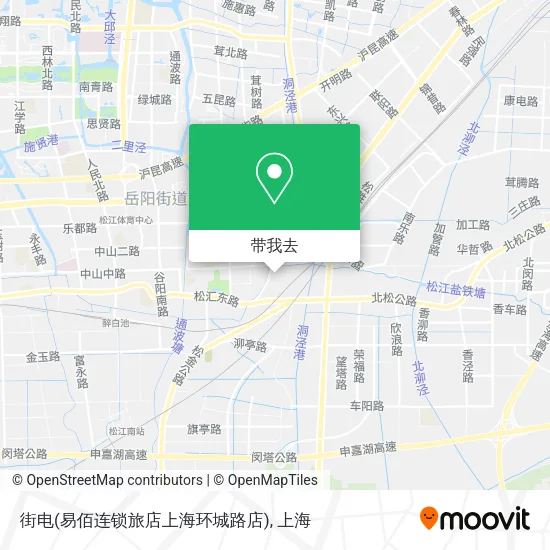 街电(易佰连锁旅店上海环城路店)地图