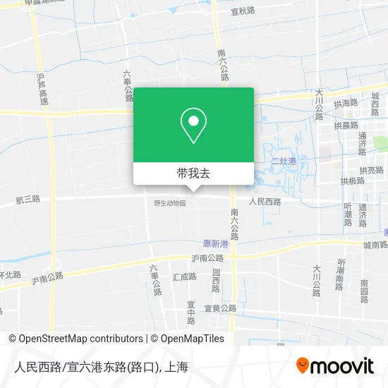 人民西路/宣六港东路(路口)地图