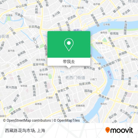 西藏路花鸟市场地图