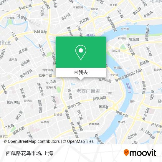 西藏路花鸟市场地图