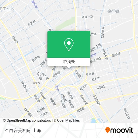 金白合美容院地图