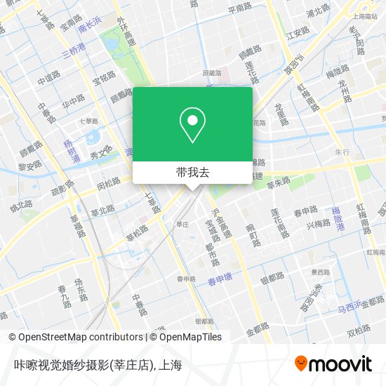 咔嚓视觉婚纱摄影(莘庄店)地图