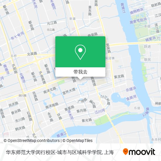 华东师范大学闵行校区-城市与区域科学学院地图