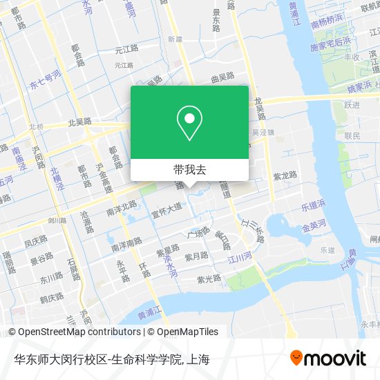 华东师大闵行校区-生命科学学院地图