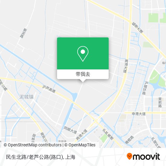 民生北路/老芦公路(路口)地图