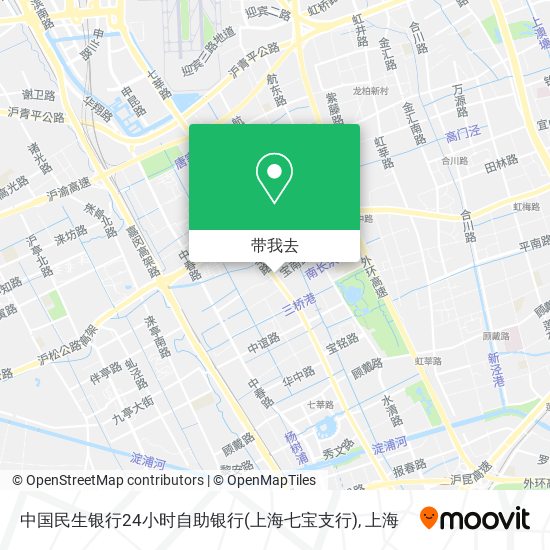 中国民生银行24小时自助银行(上海七宝支行)地图