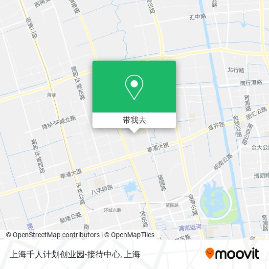 上海千人计划创业园-接待中心地图
