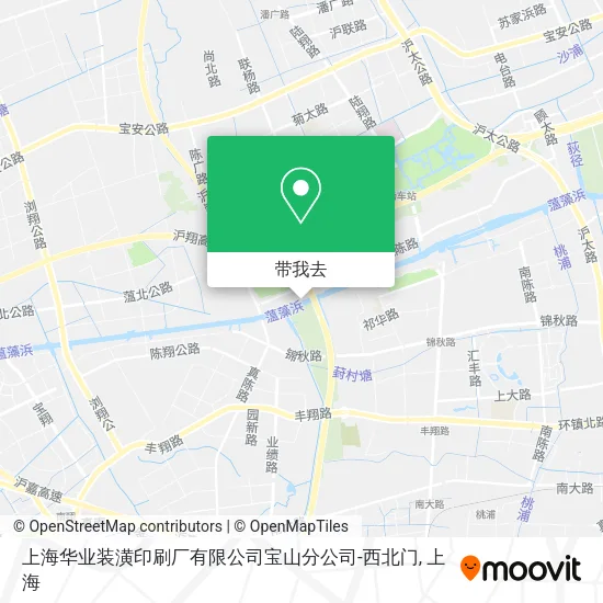 上海华业装潢印刷厂有限公司宝山分公司-西北门地图