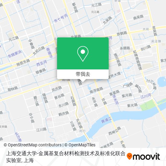 上海交通大学-金属基复合材料检测技术及标准化联合实验室地图