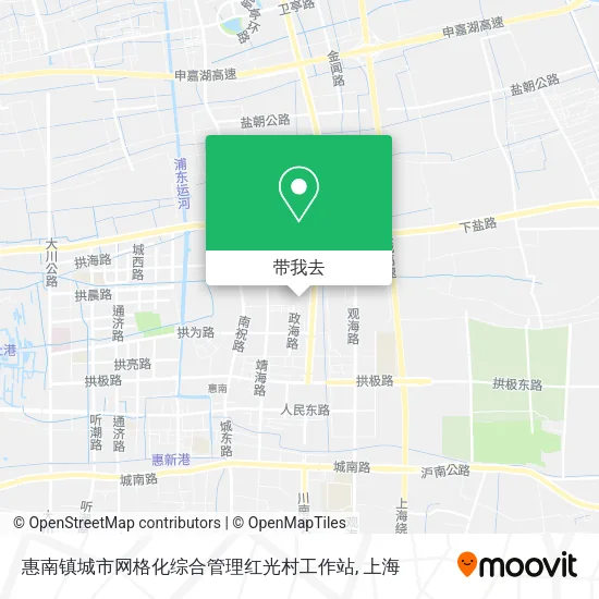 惠南镇城市网格化综合管理红光村工作站地图