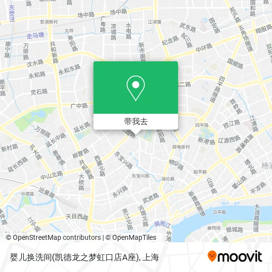 婴儿换洗间(凯德龙之梦虹口店A座)地图