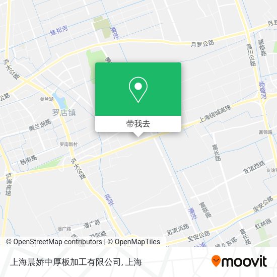 上海晨娇中厚板加工有限公司地图