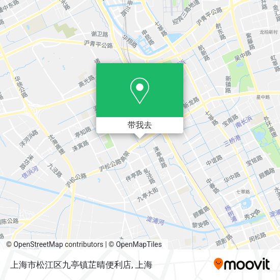 上海市松江区九亭镇芷晴便利店地图