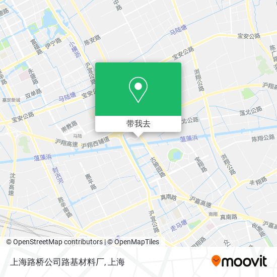 上海路桥公司路基材料厂地图