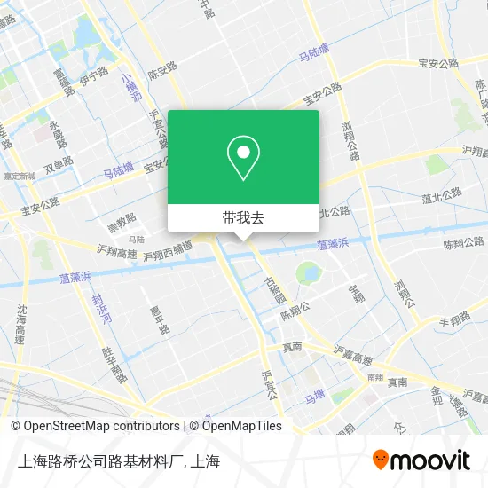 上海路桥公司路基材料厂地图