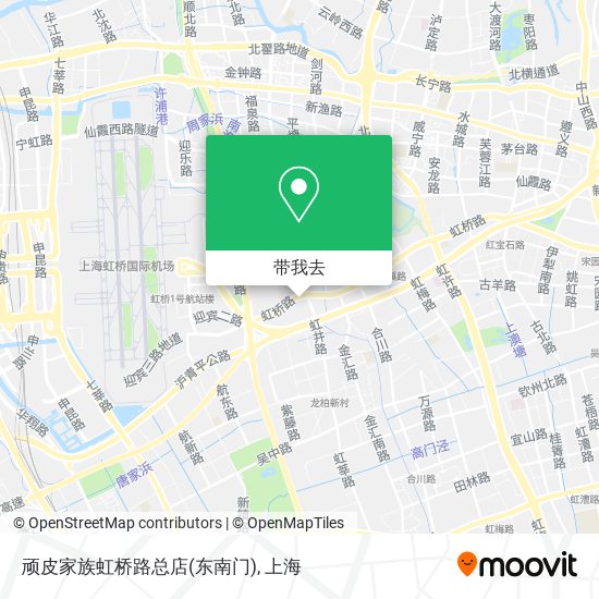 顽皮家族虹桥路总店(东南门)地图